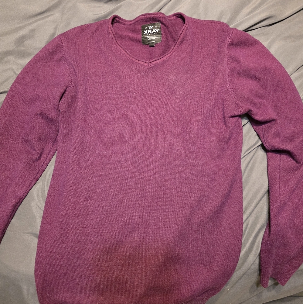 XRAY Mens Slim Vneck Sweater